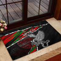Eagle Snake Mexico Rubber Doormat Aztec Sun Stone