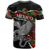 Eagle Snake Mexico T Shirt Aztec Sun Stone