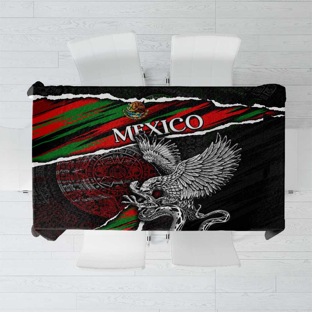Eagle Snake Mexico Tablecloth Aztec Sun Stone