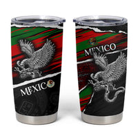 Eagle Snake Mexico Tumbler Cup Aztec Sun Stone