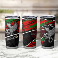 Eagle Snake Mexico Tumbler Cup Aztec Sun Stone