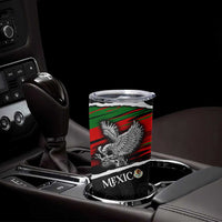Eagle Snake Mexico Tumbler Cup Aztec Sun Stone