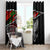 Eagle Snake Mexico Window Curtain Aztec Sun Stone