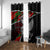 Eagle Snake Mexico Window Curtain Aztec Sun Stone