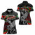 Eagle Snake Mexico Women Polo Shirt Aztec Sun Stone