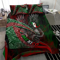 Mexico Aztec Eagle Flag Bedding Set Tribal Warrior Art
