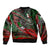 Mexico Aztec Eagle Flag Bomber Jacket Tribal Warrior Art