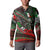 Mexico Aztec Eagle Flag Button Sweatshirt Tribal Warrior Art