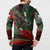 Mexico Aztec Eagle Flag Button Sweatshirt Tribal Warrior Art