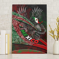 Mexico Aztec Eagle Flag Canvas Wall Art Tribal Warrior Art