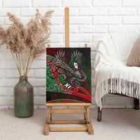 Mexico Aztec Eagle Flag Canvas Wall Art Tribal Warrior Art