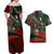 Mexico Aztec Eagle Flag Couples Matching Off Shoulder Maxi Dress and Hawaiian Shirt Tribal Warrior Art