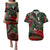Mexico Aztec Eagle Flag Couples Matching Puletasi and Hawaiian Shirt Tribal Warrior Art