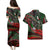 Mexico Aztec Eagle Flag Couples Matching Puletasi and Hawaiian Shirt Tribal Warrior Art