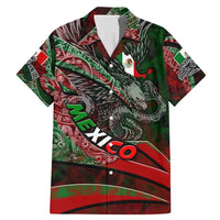 Mexico Aztec Eagle Flag Family Matching Mermaid Dress and Hawaiian Shirt Tribal Warrior Art