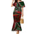 Mexico Aztec Eagle Flag Family Matching Mermaid Dress and Hawaiian Shirt Tribal Warrior Art