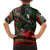Mexico Aztec Eagle Flag Family Matching Off Shoulder Short Dress and Hawaiian Shirt Tribal Warrior Art