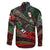 Mexico Aztec Eagle Flag Family Matching Short Sleeve Bodycon Dress and Hawaiian Shirt Tribal Warrior Art