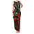 Mexico Aztec Eagle Flag Family Matching Tank Maxi Dress and Hawaiian Shirt Tribal Warrior Art