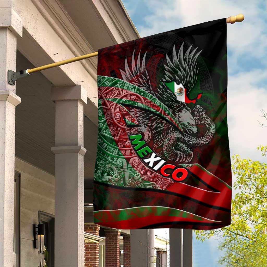Mexico Aztec Eagle Flag Garden Flag Tribal Warrior Art