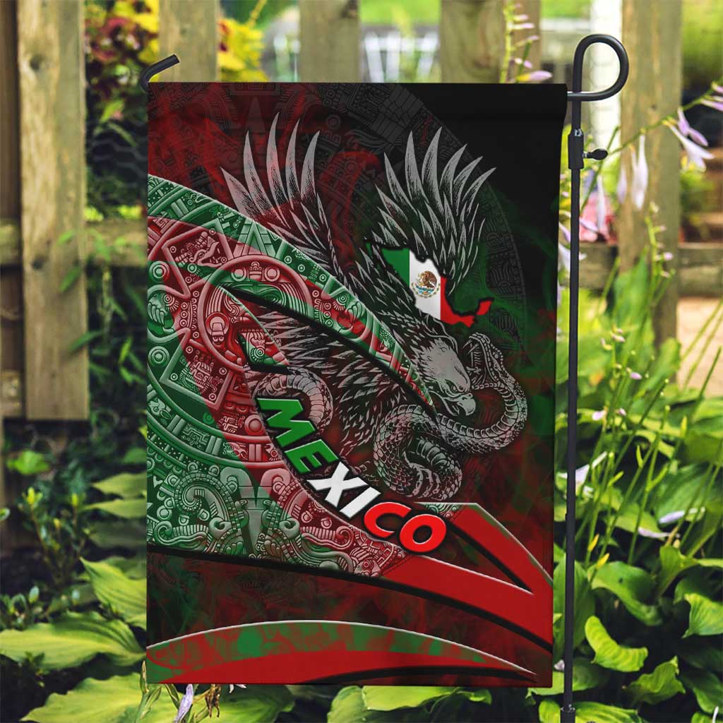 Mexico Aztec Eagle Flag Garden Flag Tribal Warrior Art