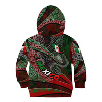 Mexico Aztec Eagle Flag Kid Hoodie Tribal Warrior Art