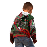 Mexico Aztec Eagle Flag Kid Hoodie Tribal Warrior Art