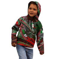Mexico Aztec Eagle Flag Kid Hoodie Tribal Warrior Art