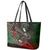 Mexico Aztec Eagle Flag Leather Tote Bag Tribal Warrior Art