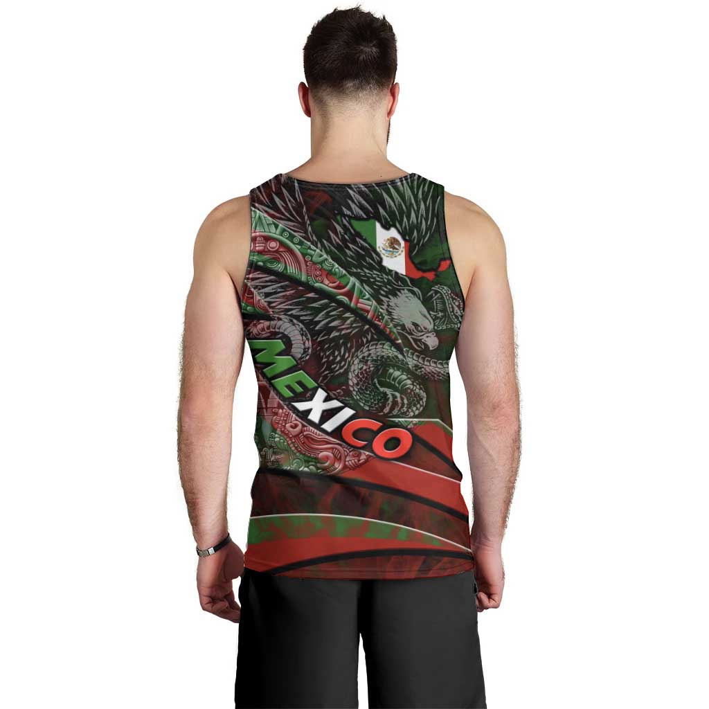 Mexico Aztec Eagle Flag Men Tank Top Tribal Warrior Art