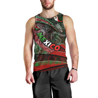 Mexico Aztec Eagle Flag Men Tank Top Tribal Warrior Art