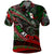 Mexico Aztec Eagle Flag Polo Shirt Tribal Warrior Art