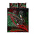 Mexico Aztec Eagle Flag Quilt Bed Set Tribal Warrior Art