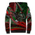 Mexico Aztec Eagle Flag Sherpa Hoodie Tribal Warrior Art