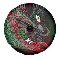 Mexico Aztec Eagle Flag Spare Tire Cover Tribal Warrior Art