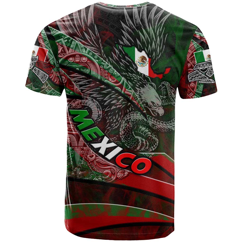 Mexico Aztec Eagle Flag T Shirt Tribal Warrior Art