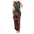 Mexico Aztec Eagle Flag Tank Maxi Dress Tribal Warrior Art