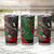 Mexico Aztec Eagle Flag Tumbler Cup Tribal Warrior Art