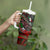 Mexico Aztec Eagle Flag Tumbler With Handle Tribal Warrior Art
