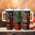 Mexico Aztec Eagle Flag Tumbler With Handle Tribal Warrior Art