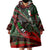 Mexico Aztec Eagle Flag Wearable Blanket Hoodie Tribal Warrior Art