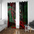 Mexico Aztec Eagle Flag Window Curtain Tribal Warrior Art