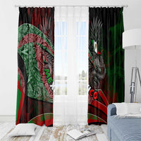 Mexico Aztec Eagle Flag Window Curtain Tribal Warrior Art