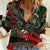 Mexico Aztec Eagle Flag Women Casual Shirt Tribal Warrior Art