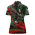 Mexico Aztec Eagle Flag Women Polo Shirt Tribal Warrior Art