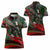 Mexico Aztec Eagle Flag Women Polo Shirt Tribal Warrior Art