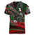Mexico Aztec Eagle Flag Women V-Neck T-Shirt Tribal Warrior Art