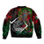 Mexico Quetzalcoatl Aztec Calendar Bomber Jacket Tribal Warrior Art with Eagle and Serpent