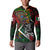Mexico Quetzalcoatl Aztec Calendar Button Sweatshirt Tribal Warrior Art with Eagle and Serpent