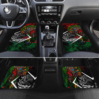 Mexico Quetzalcoatl Aztec Calendar Car Mats Tribal Warrior Art with Eagle and Serpent